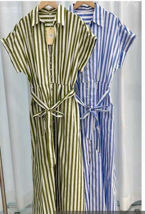 VESTIDO CAMISERO RAYAS