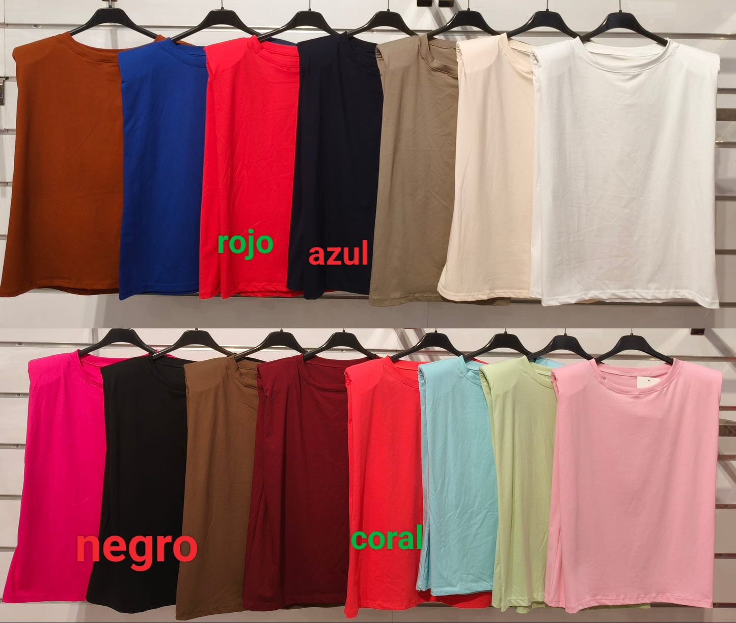 CAMISETA HOMBRERAS