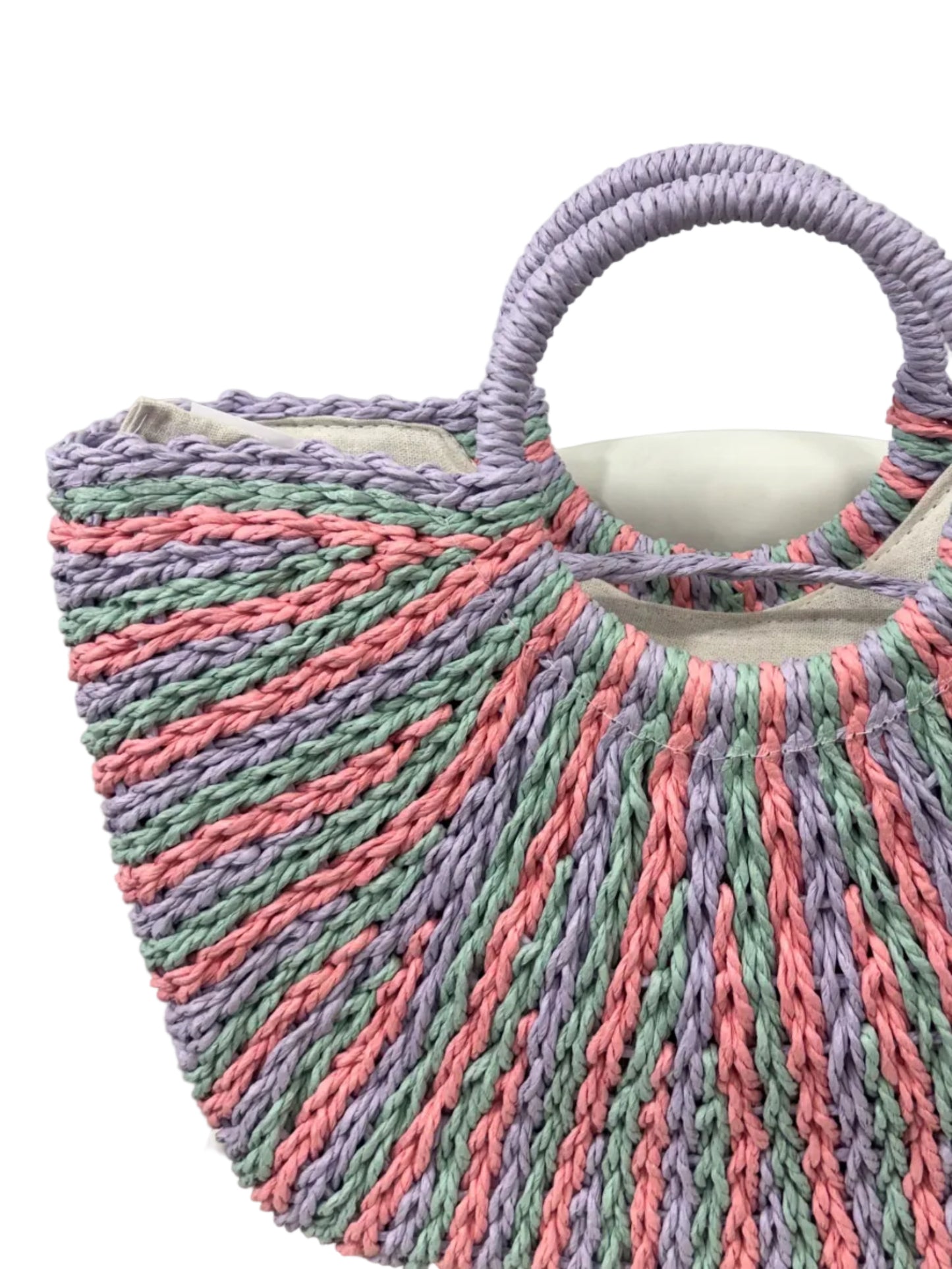 BOLSO PAJA MULTICOLOR
