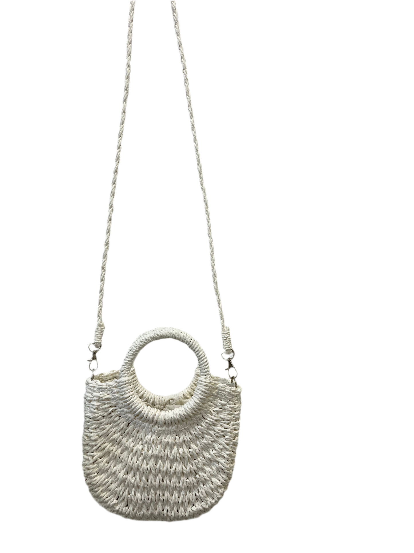 BOLSO MIMBRE BLANCO