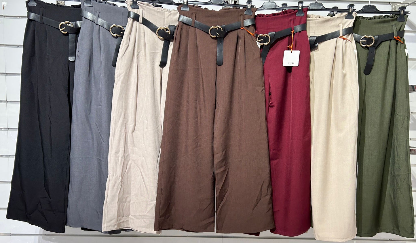 PANTALÓN PINZAS CON CINTURÓN