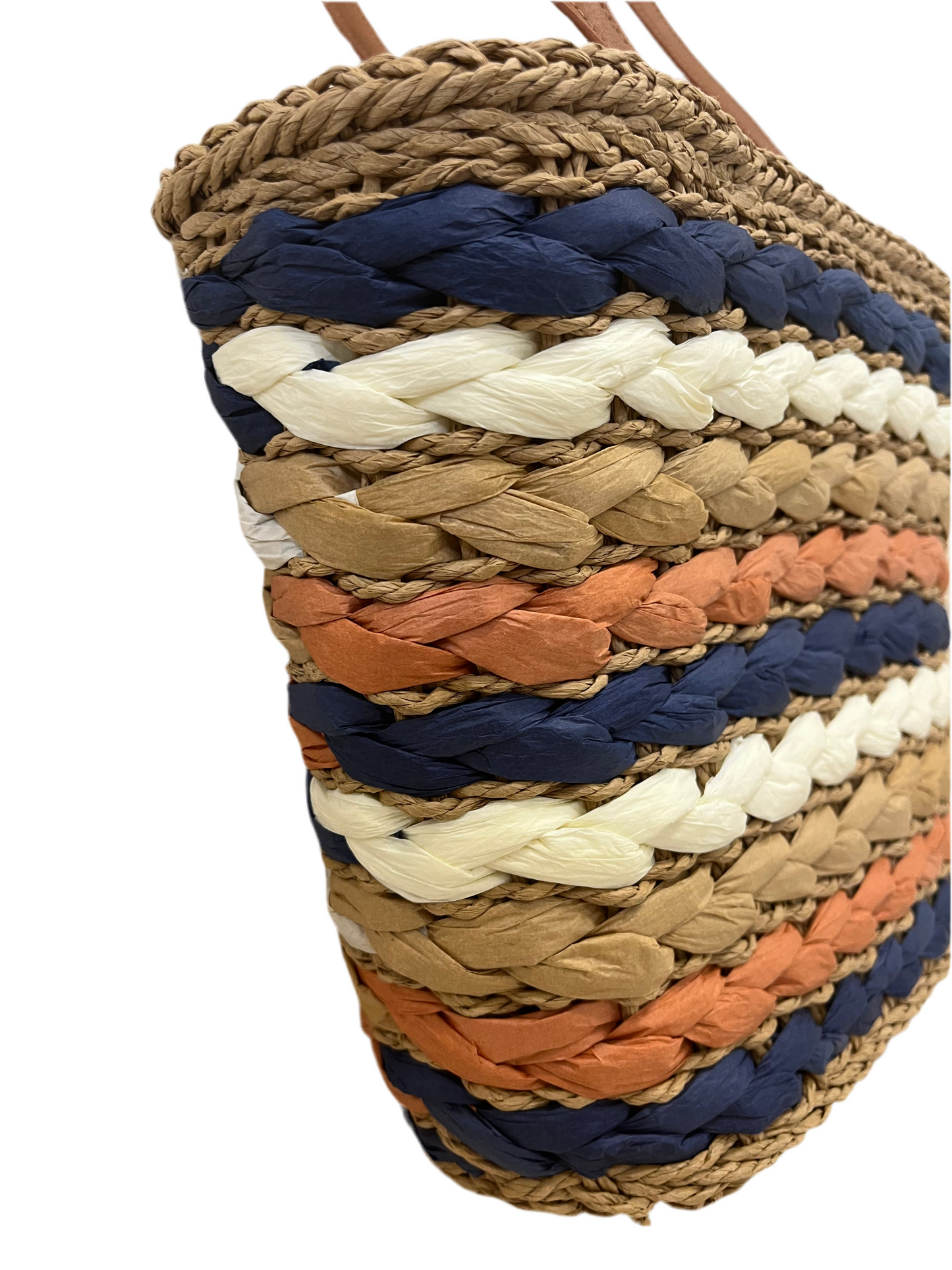 BOLSO CAPAZO RAFIA TRICOLOR