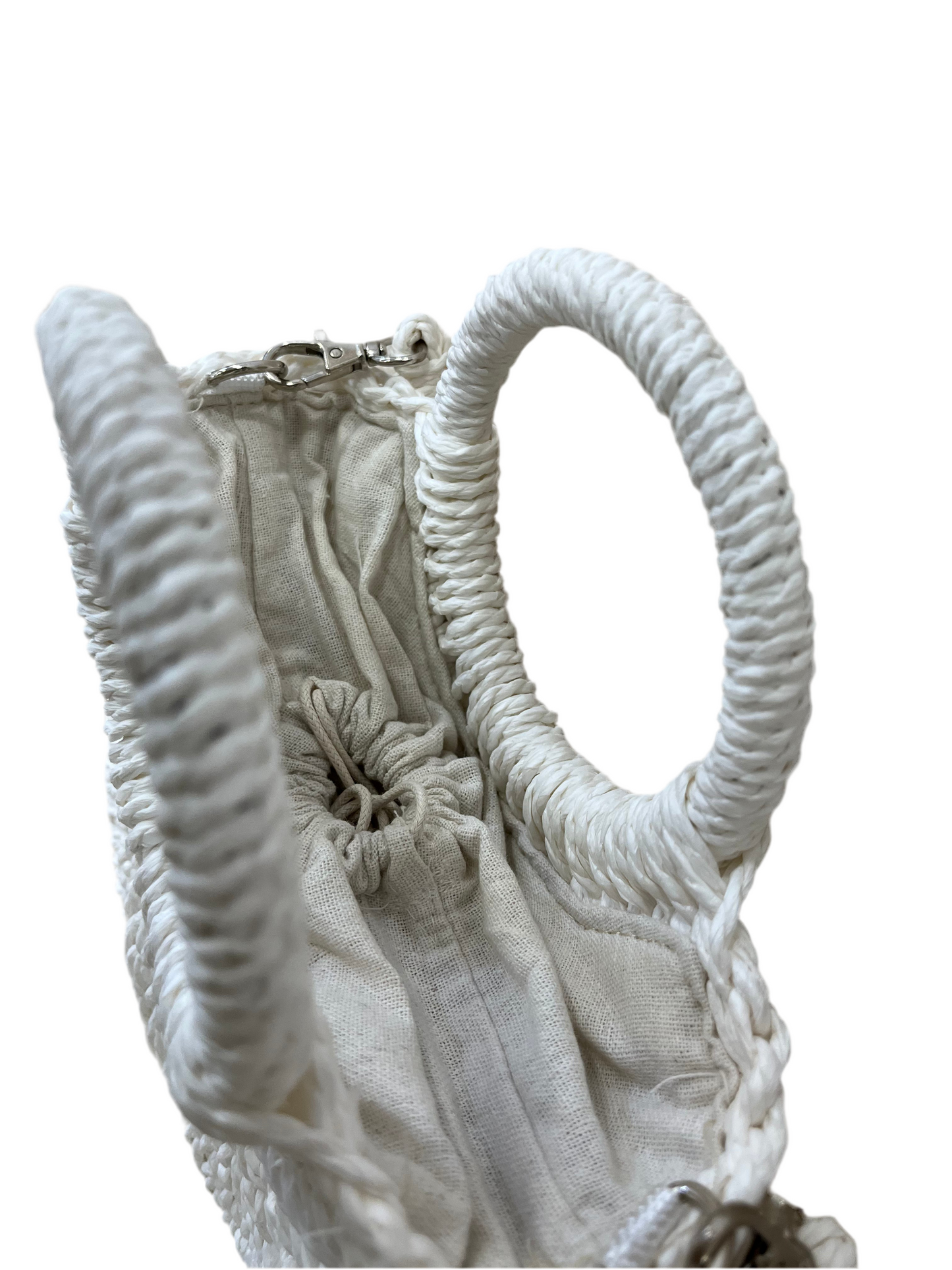 BOLSO MIMBRE BLANCO