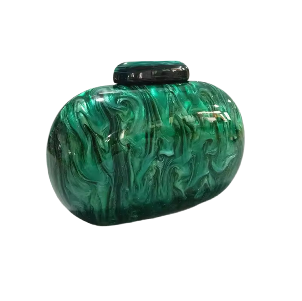 BOLSO DE FIESTA EFECTO NÁCAR VERDE