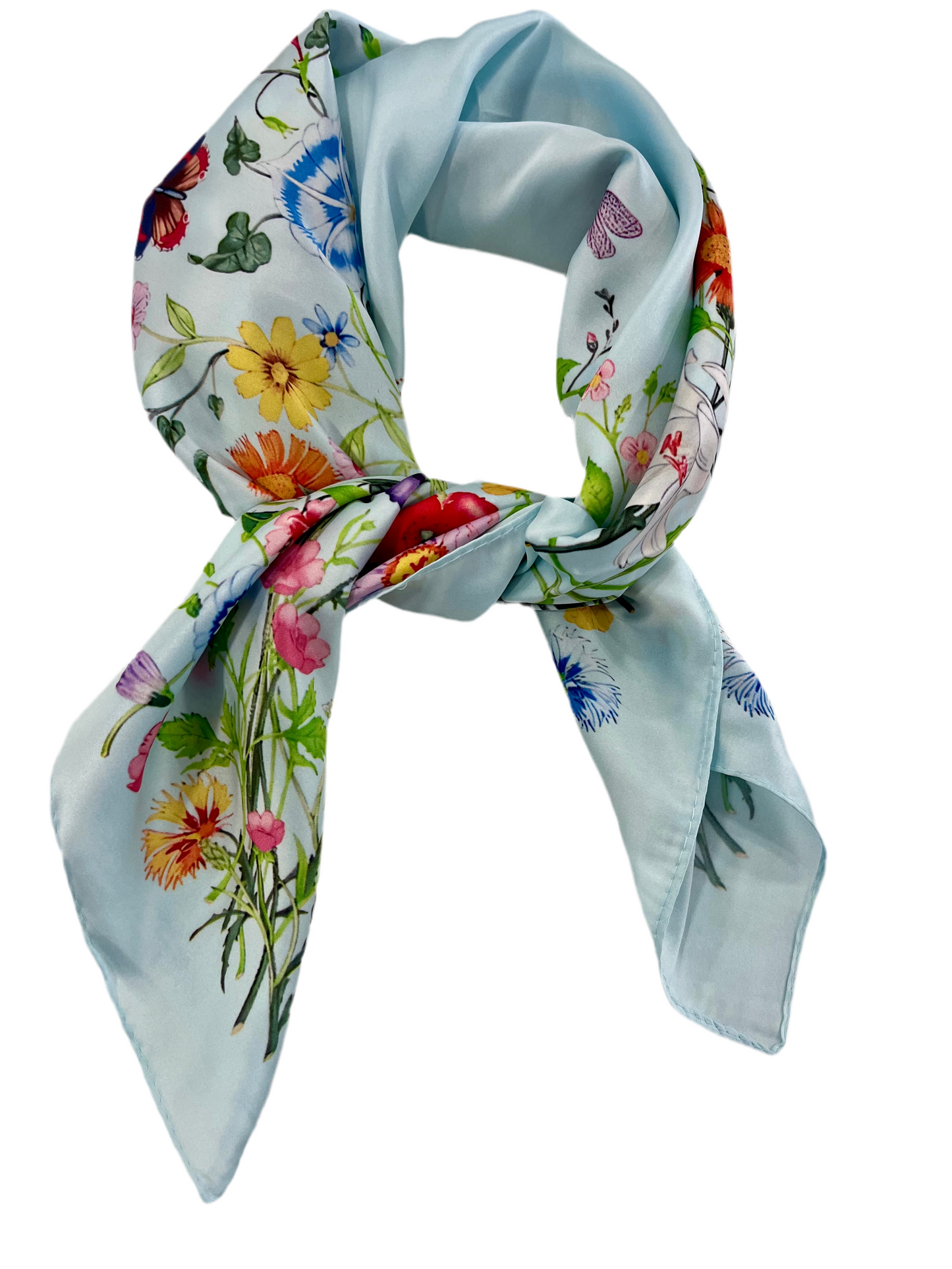PAÑUELO PRIMAVERA CELESTE