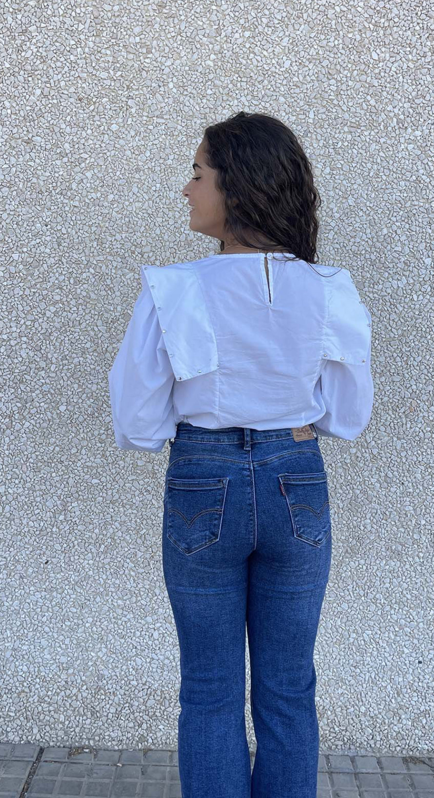 BLUSA TACHAS BLANCA - Lolitas