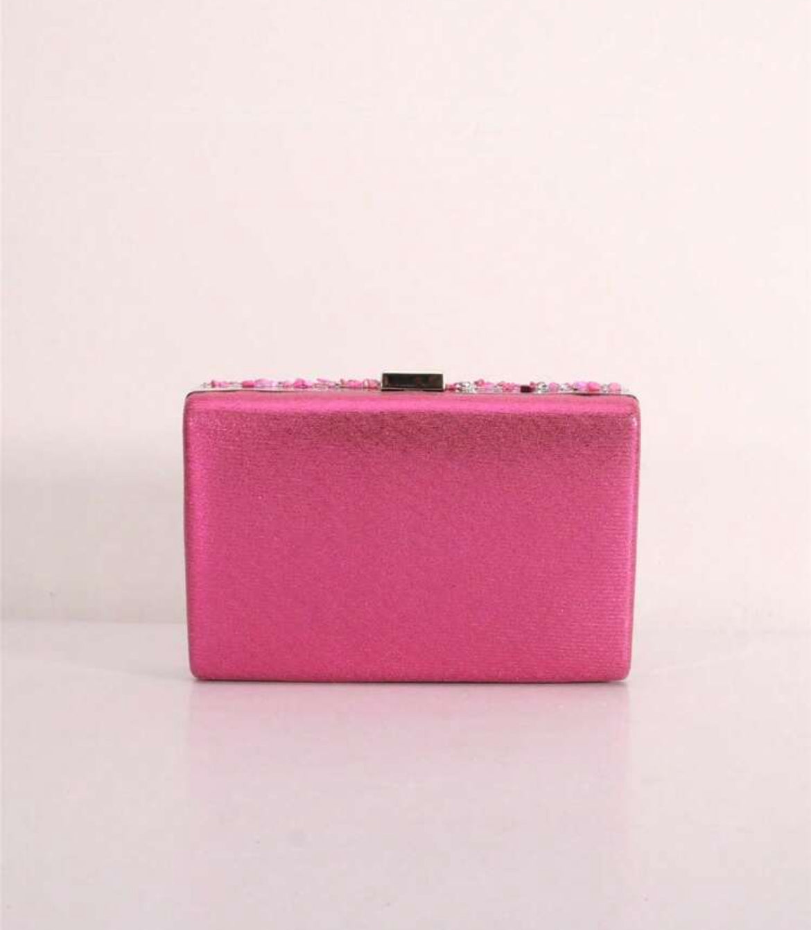 BOLSO DE FIESTA PIEDRAS FUCSIA