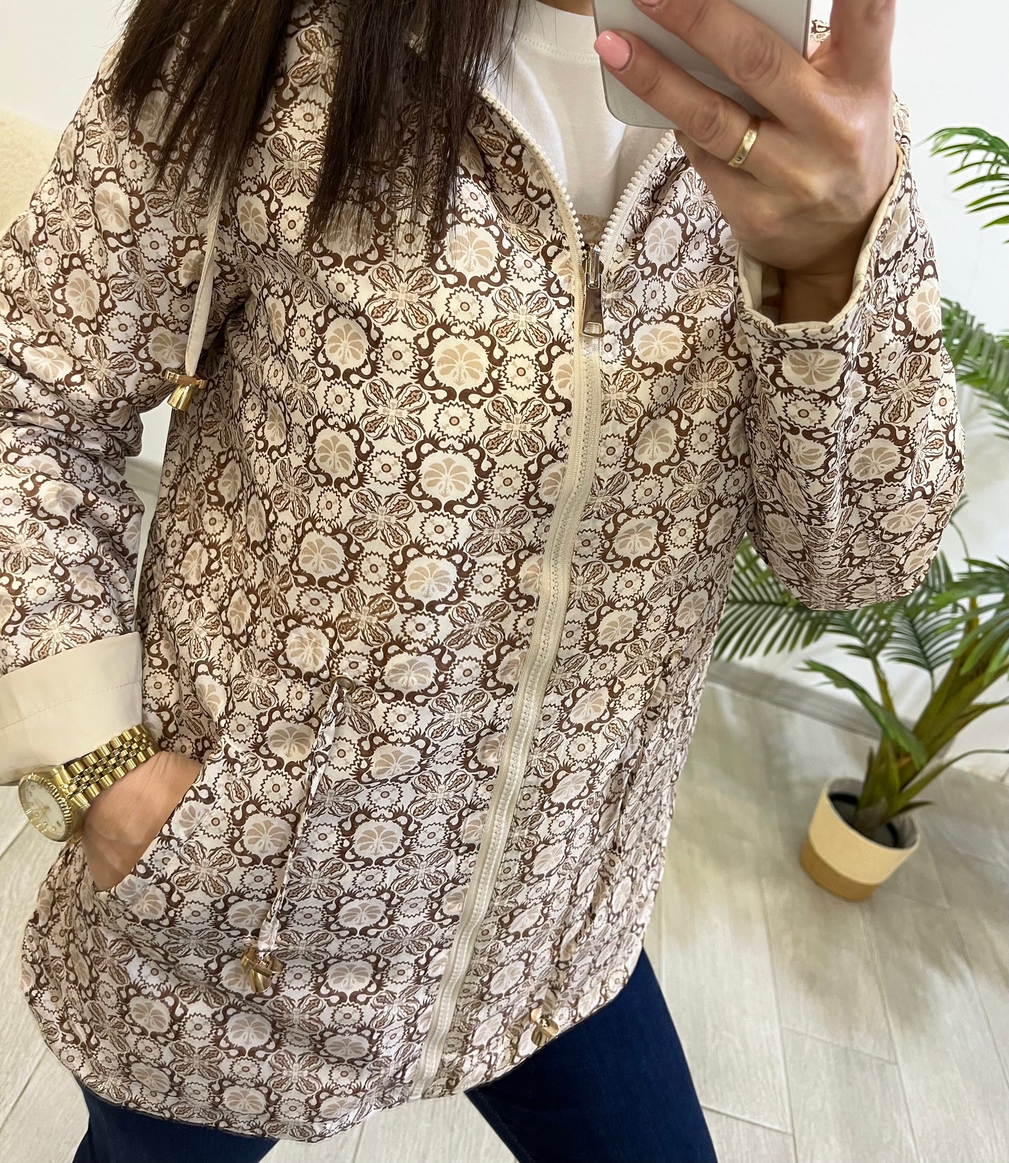PARKA REVERSIBLE BEIGE