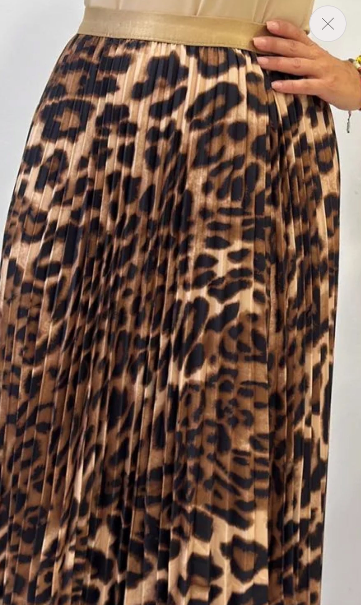 FALDA PLISADA ANIMAL PRINT