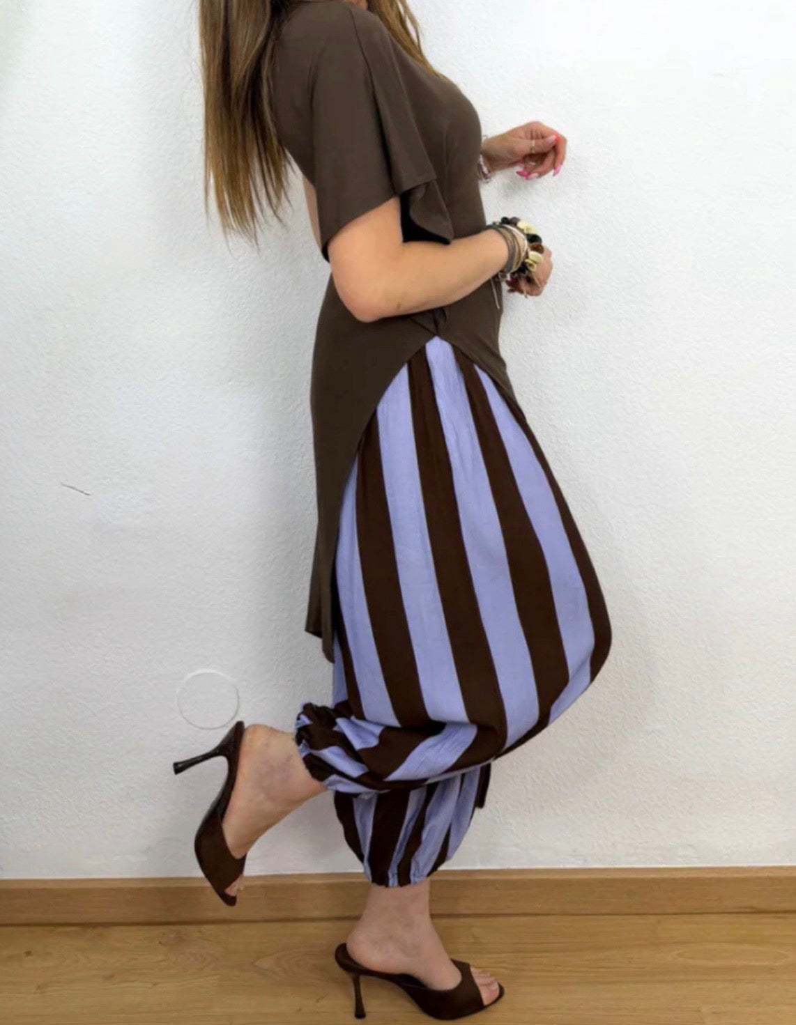 PANTALÓN BOMBACHO RAYAS