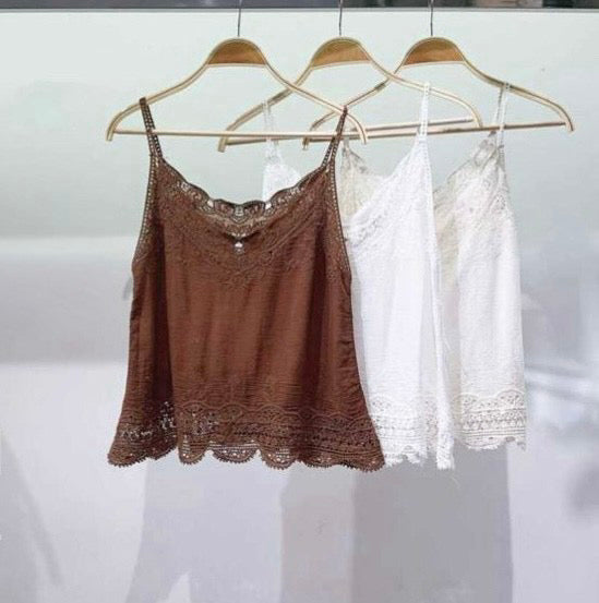TOP EFECTO LINO COMBINADO CROCHÉ