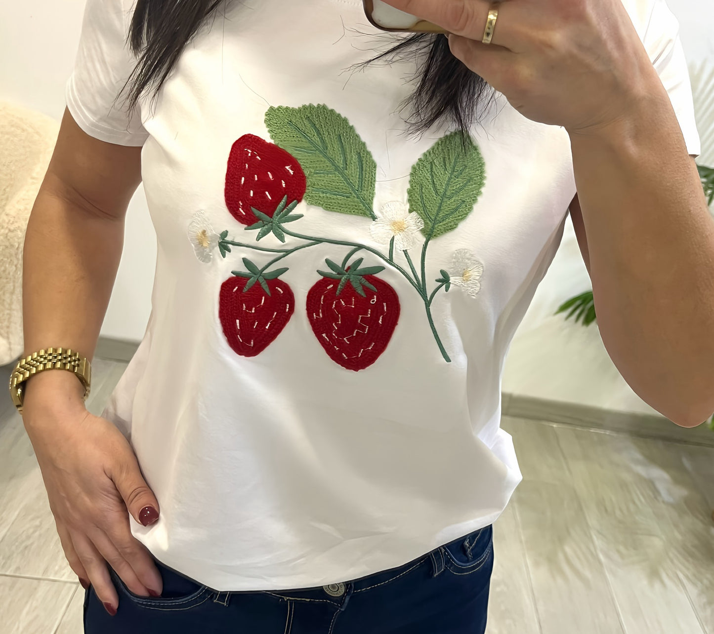 CAMISETA FRESAS