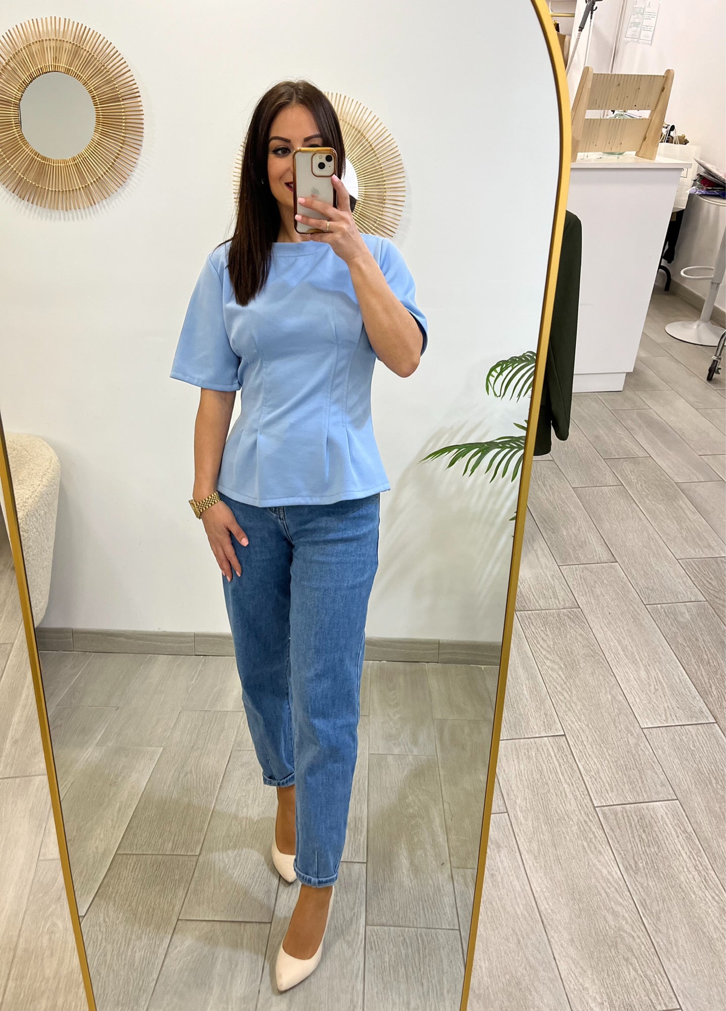 CAMISETA MELISA CELESTE