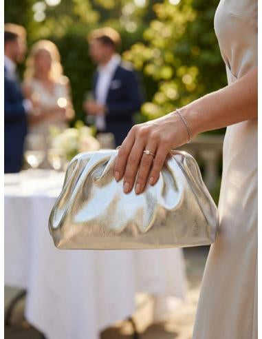 CLUTCH CIERRE IMÁN PLATA