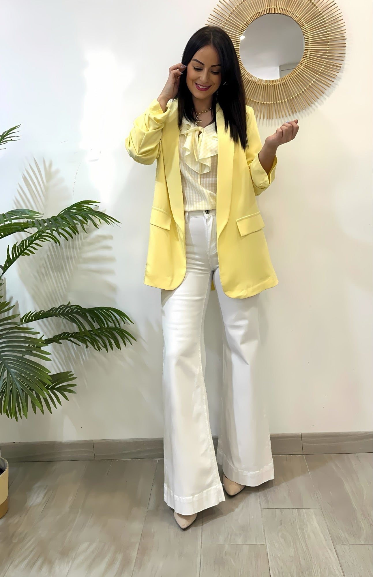 BLUSA VICHY AMARILLA