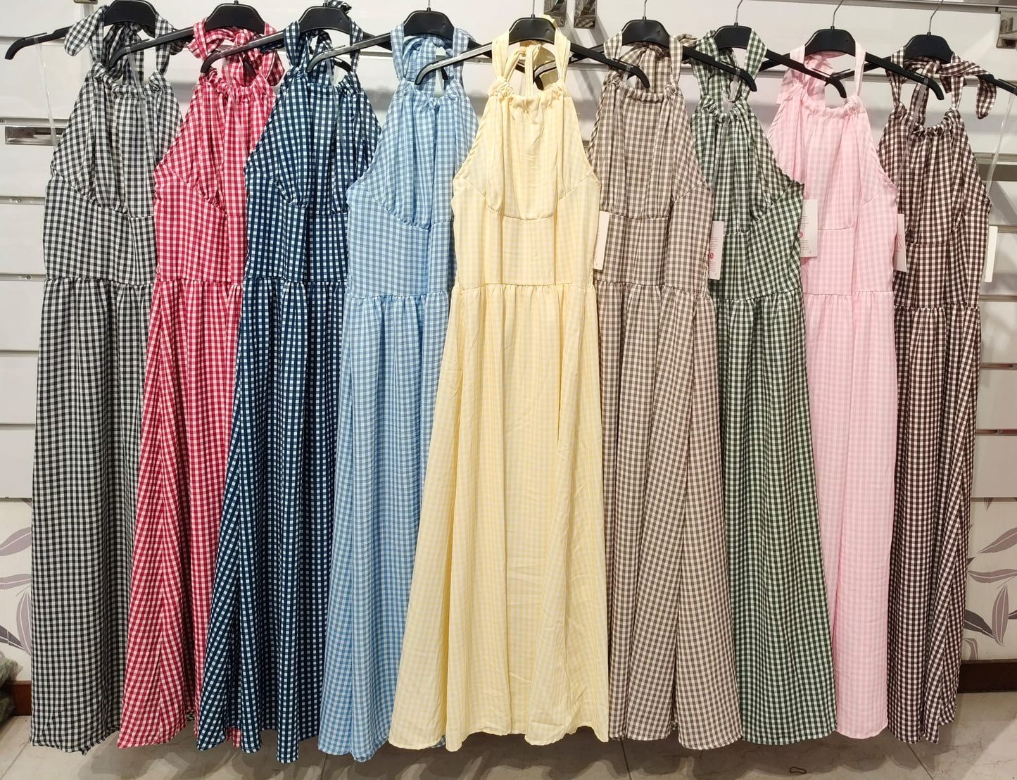 VESTIDO HALTER VICHY