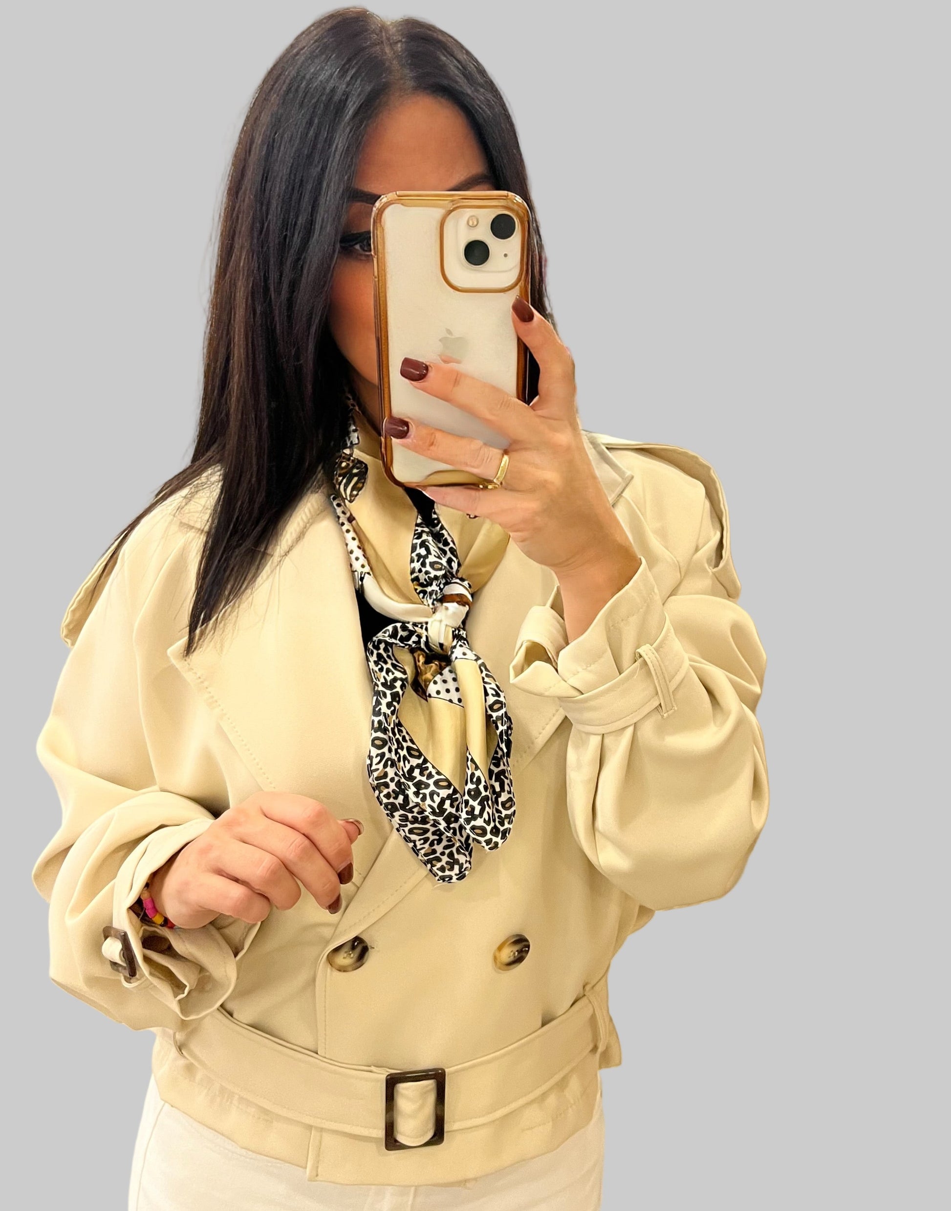 GABARDINA CROP - Lolitas