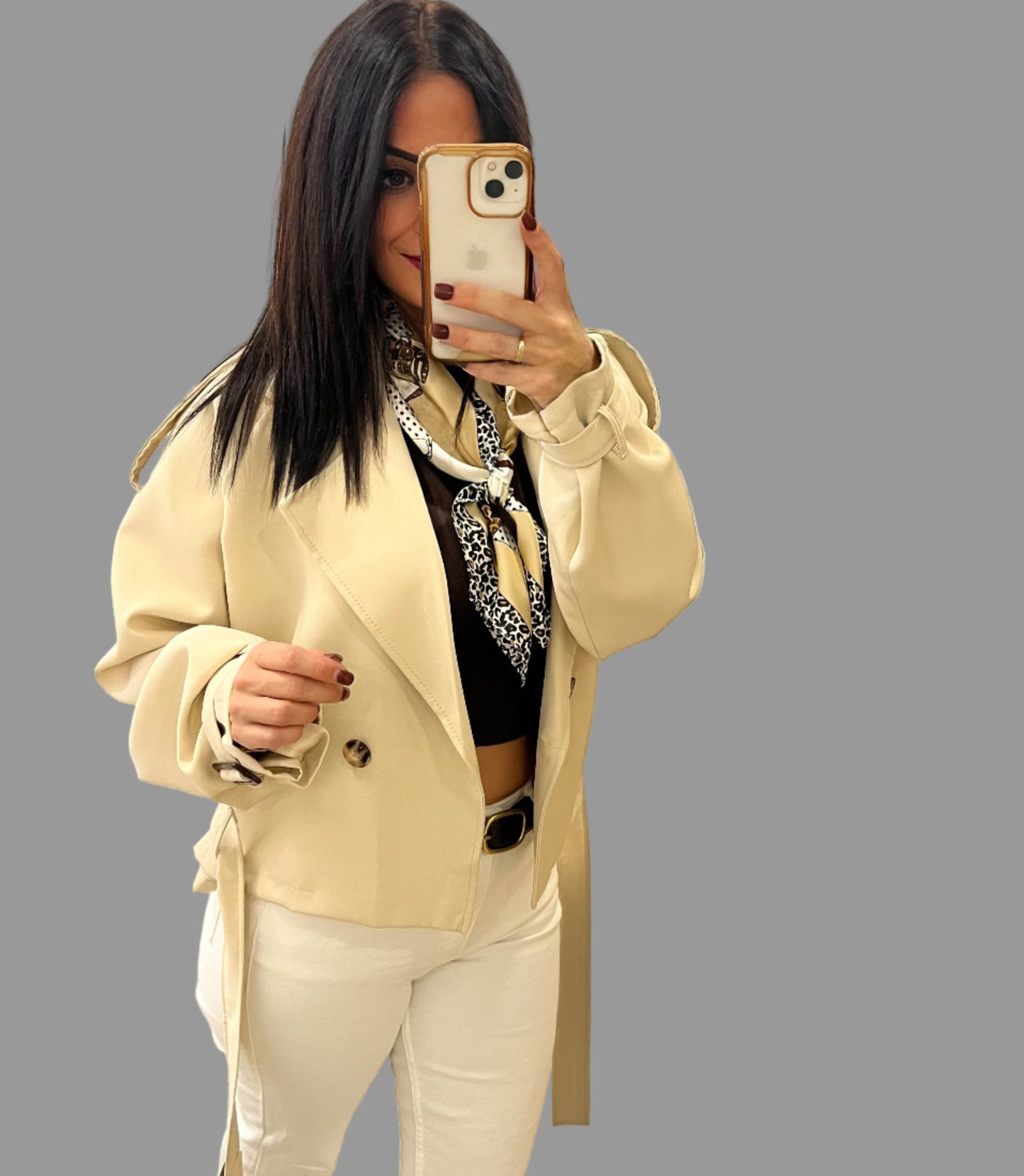 GABARDINA CROP - Lolitas