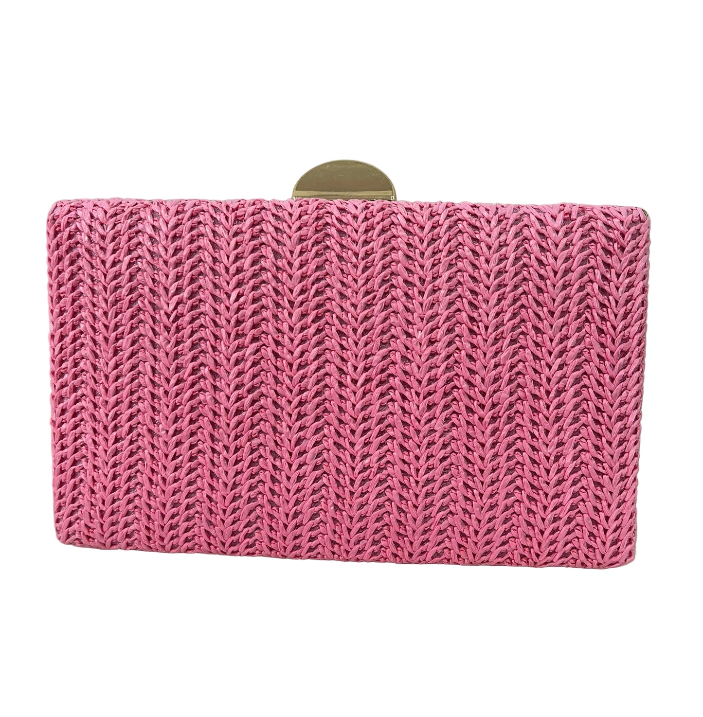 CLUTCH RAFIA ROSA