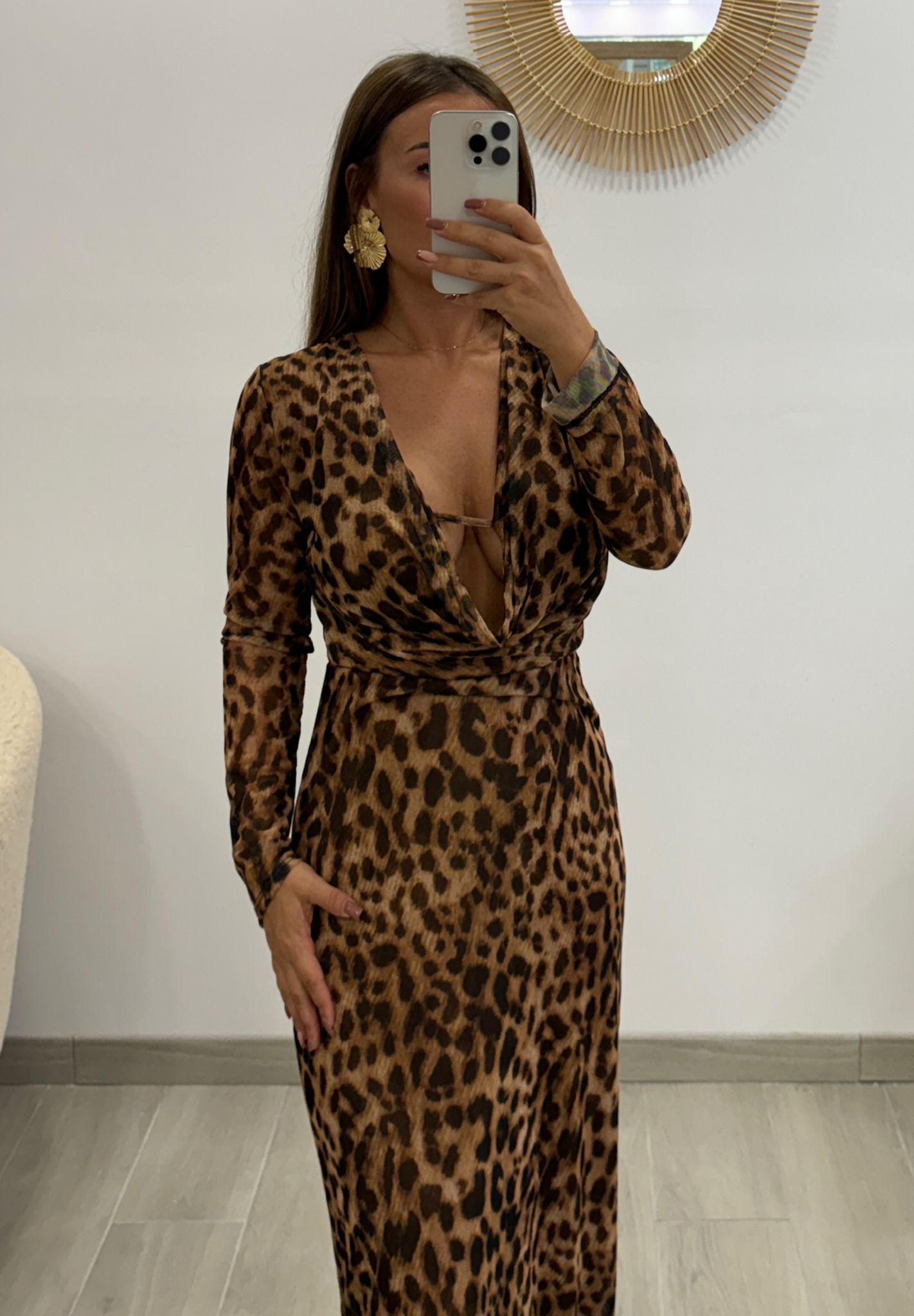 VESTIDO TULL LEOPARDO