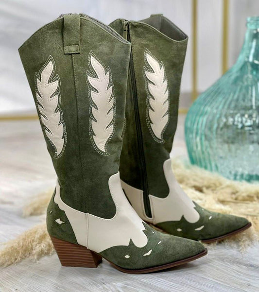 BOTA COWBOY VERDE