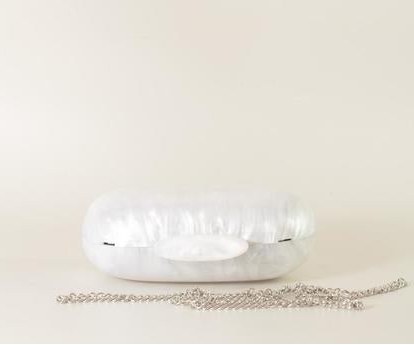 BOLSO FIESTA EFECTO NÁCAR BLANCO