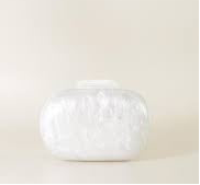 BOLSO FIESTA EFECTO NÁCAR BLANCO