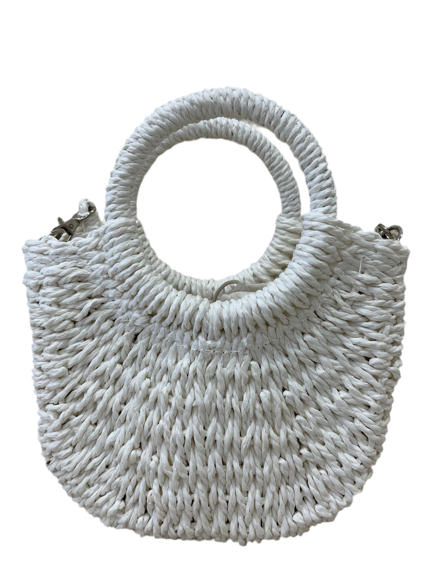 BOLSO MIMBRE BLANCO