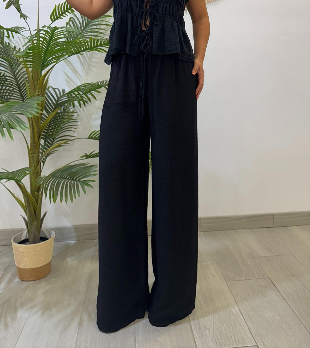 PANTALÓN FLUIDO NEGRO