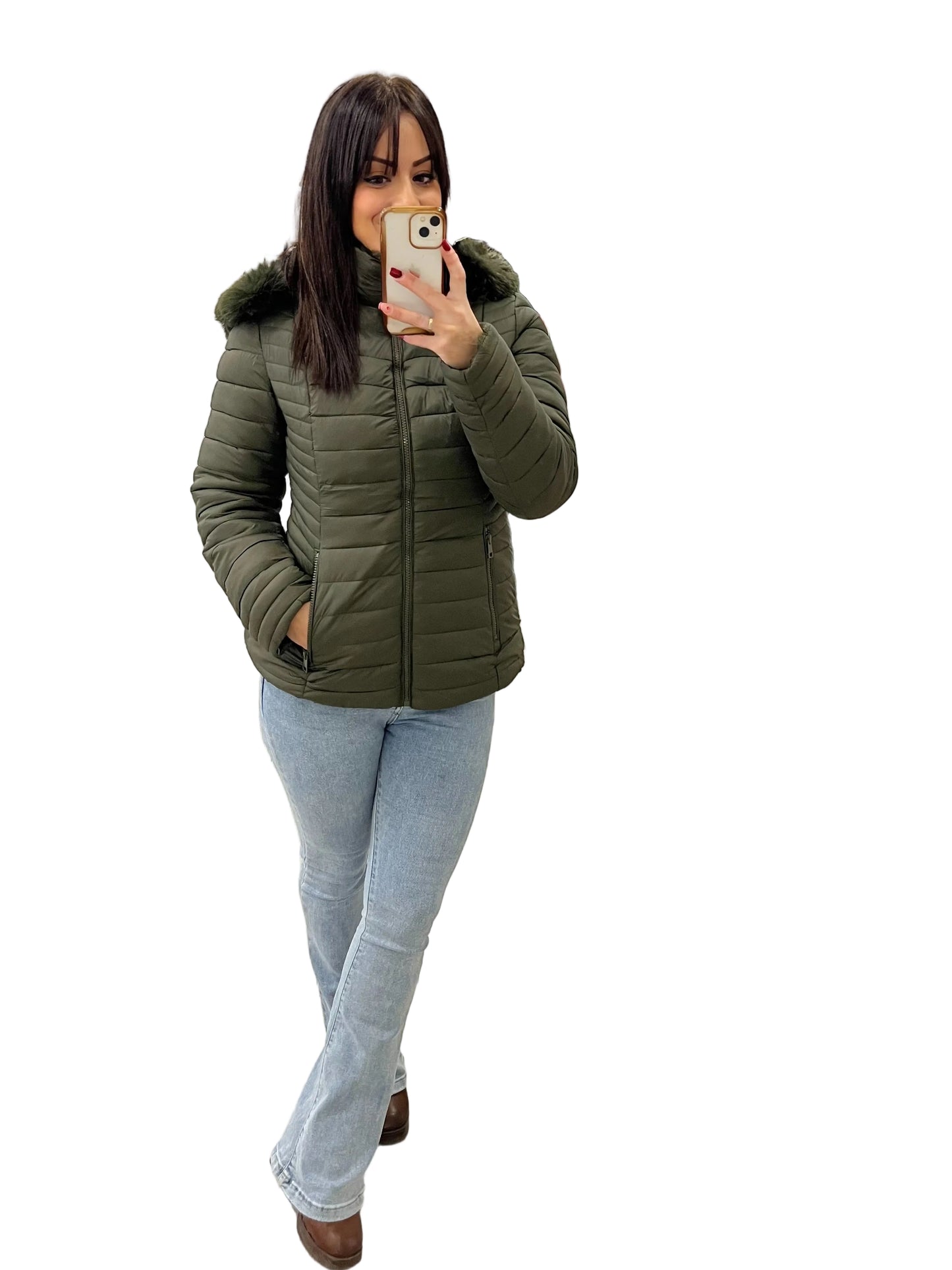 ANORAK ACOLCHADO REVERSIBLE EFECTO PELO