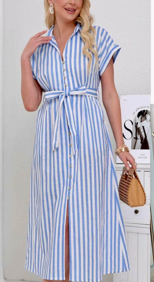 VESTIDO CAMISERO RAYAS