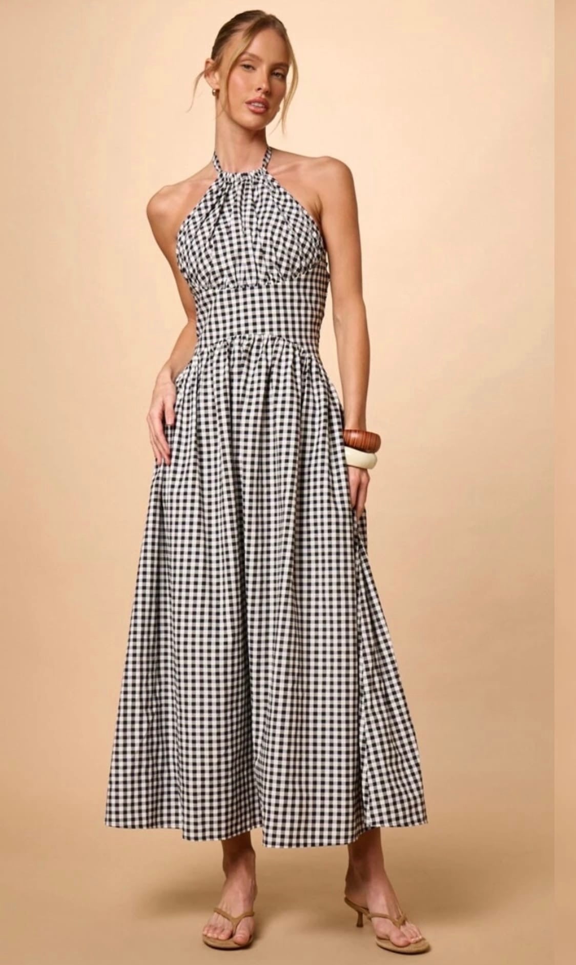 VESTIDO HALTER VICHY