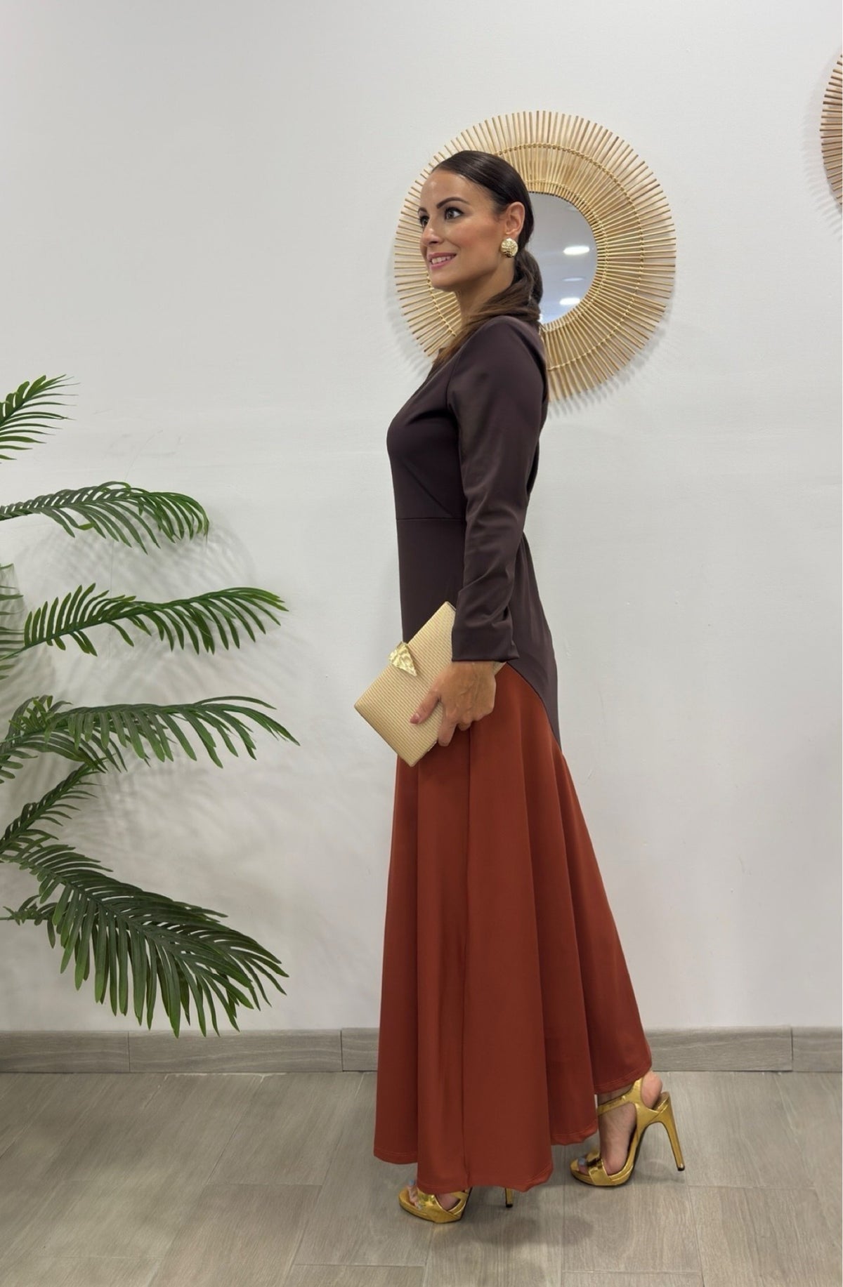 VESTIDO BICOLOR