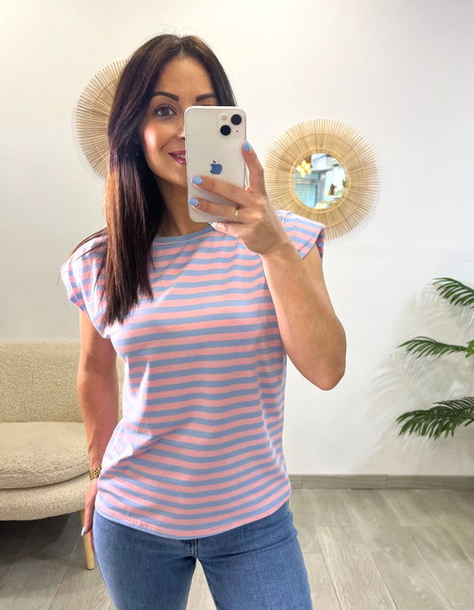 CAMISETA RAYAS HOMBRERAS