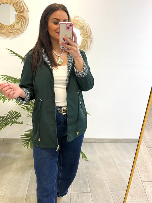 PARKA REVERSIBLE VERDE