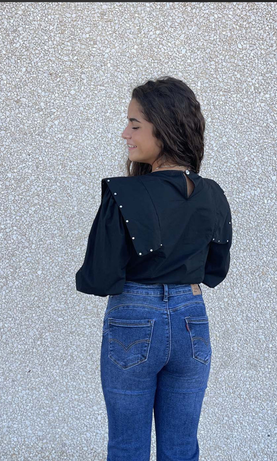 BLUSA TACHAS NEGRO - Lolitas