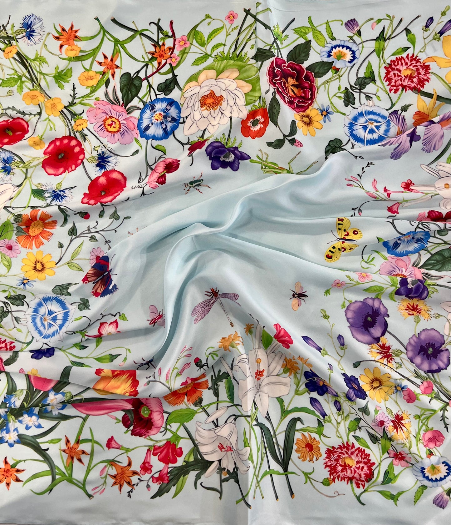 PAÑUELO PRIMAVERA CELESTE
