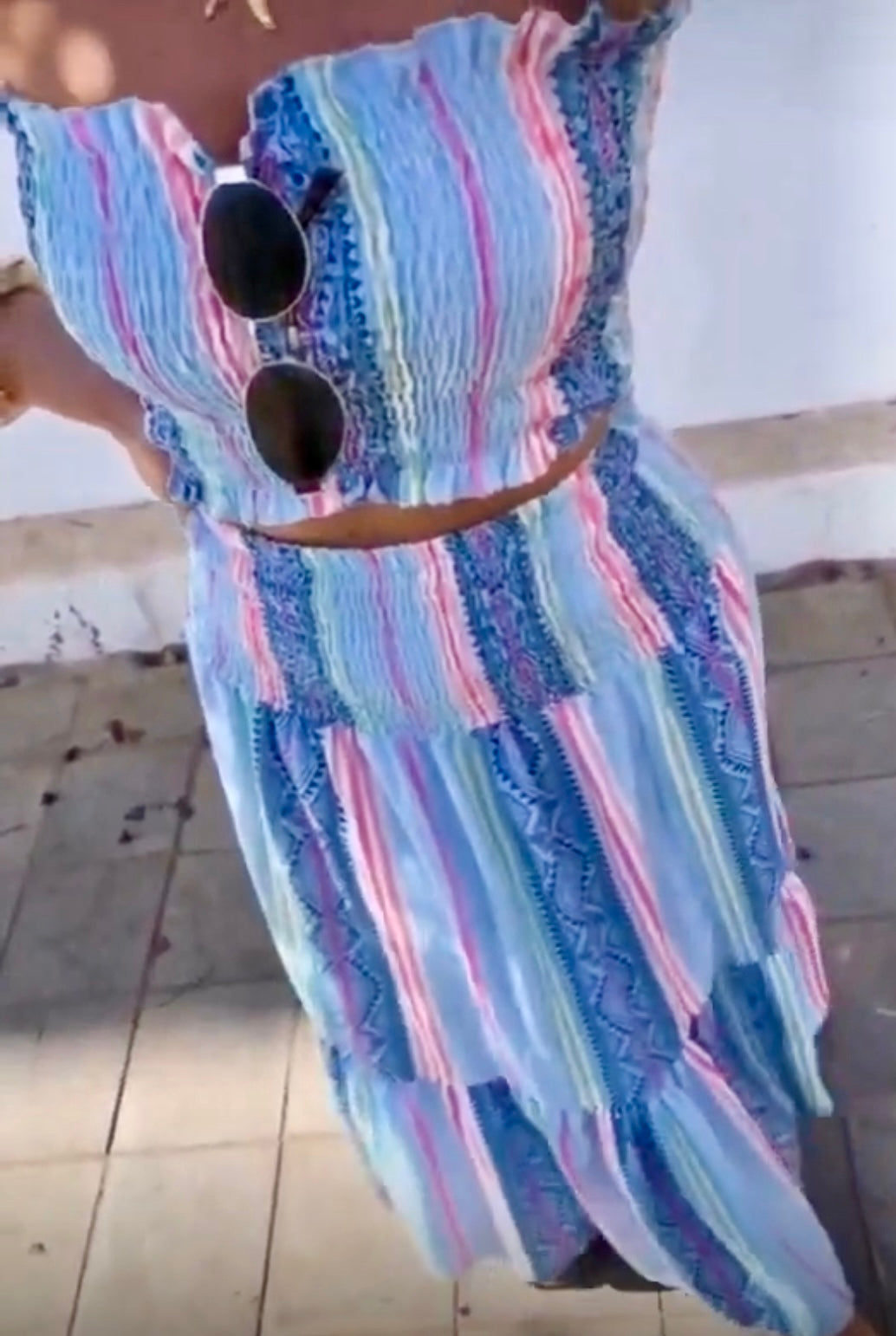 CONJUNTO FALDA Y TOP NIDO DE ABEJA