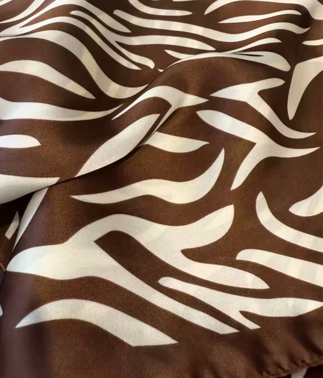 PAÑUELO CEBRA MARRÓN