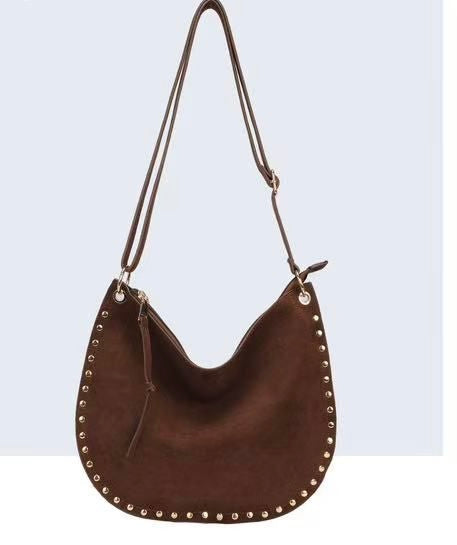 BOLSO LUNA TACHAS MARRÓN - Lolitas