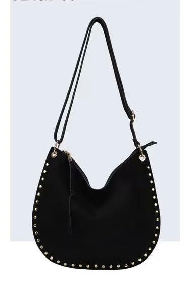 BOLSO LUNA TACHAS NEGRO - Lolitas