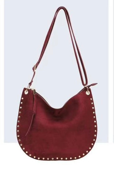 BOLSO LUNA TACHAS BURDEOS - Lolitas