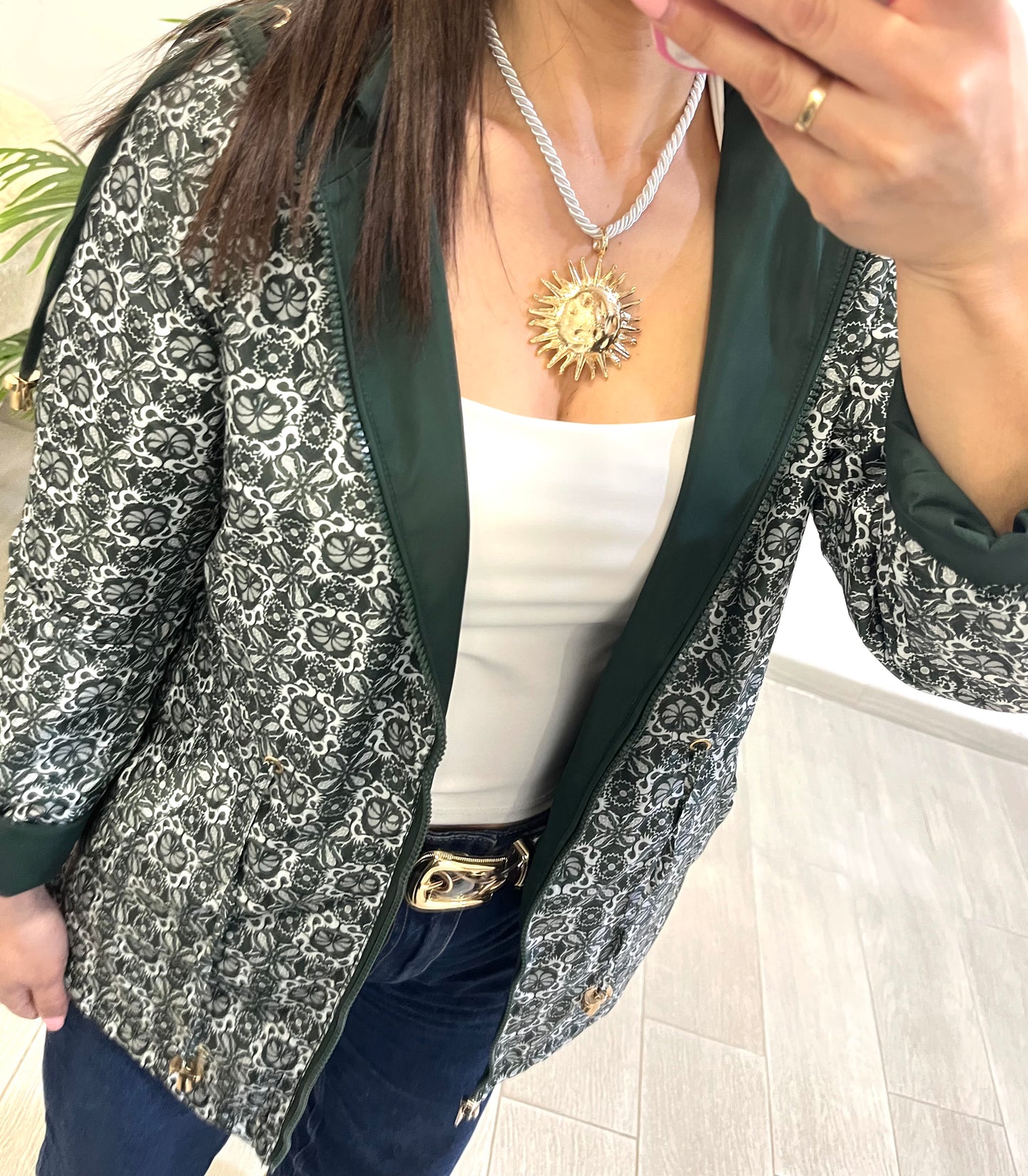 PARKA REVERSIBLE VERDE