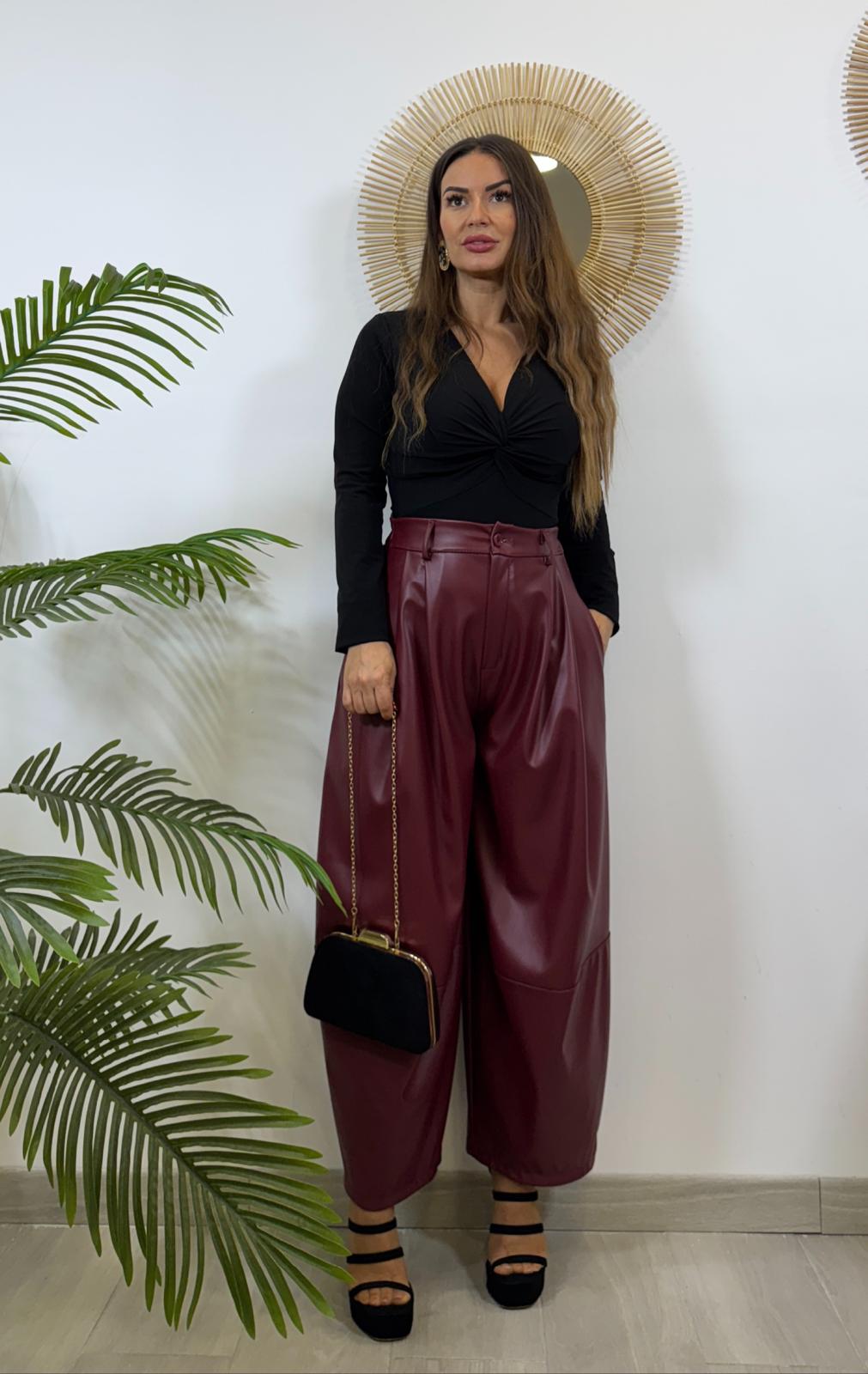 TOP DRAPEADO MANGA LARGA