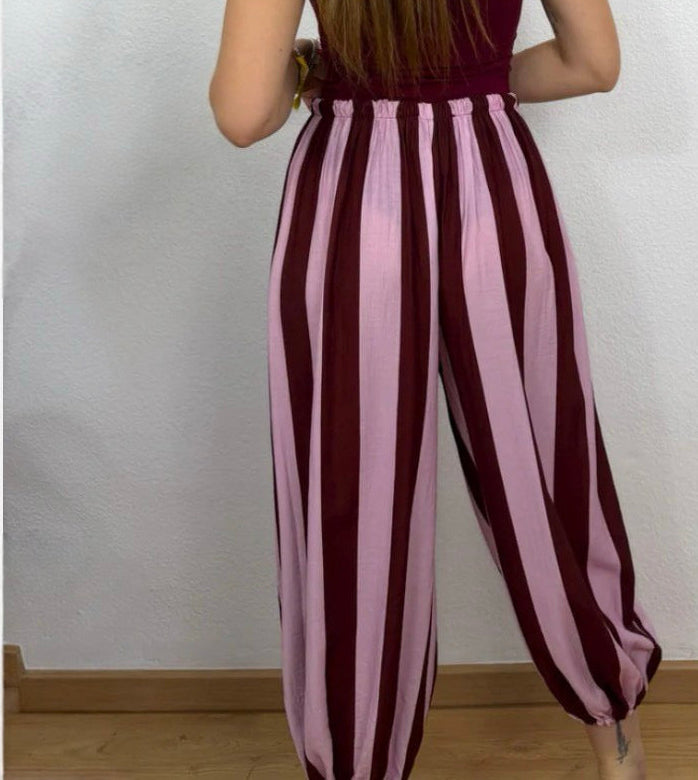 PANTALÓN BOMBACHO RAYAS