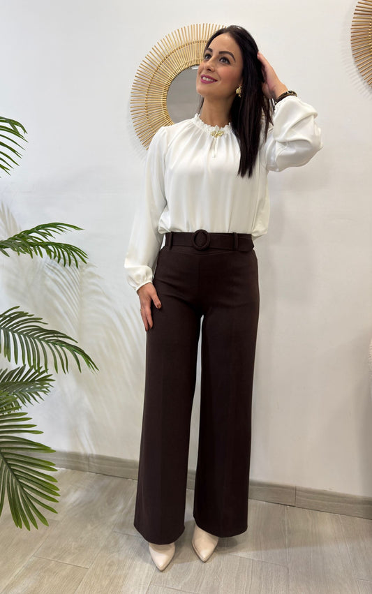 PANTALÓN TACTO SUAVE CINTURÓN