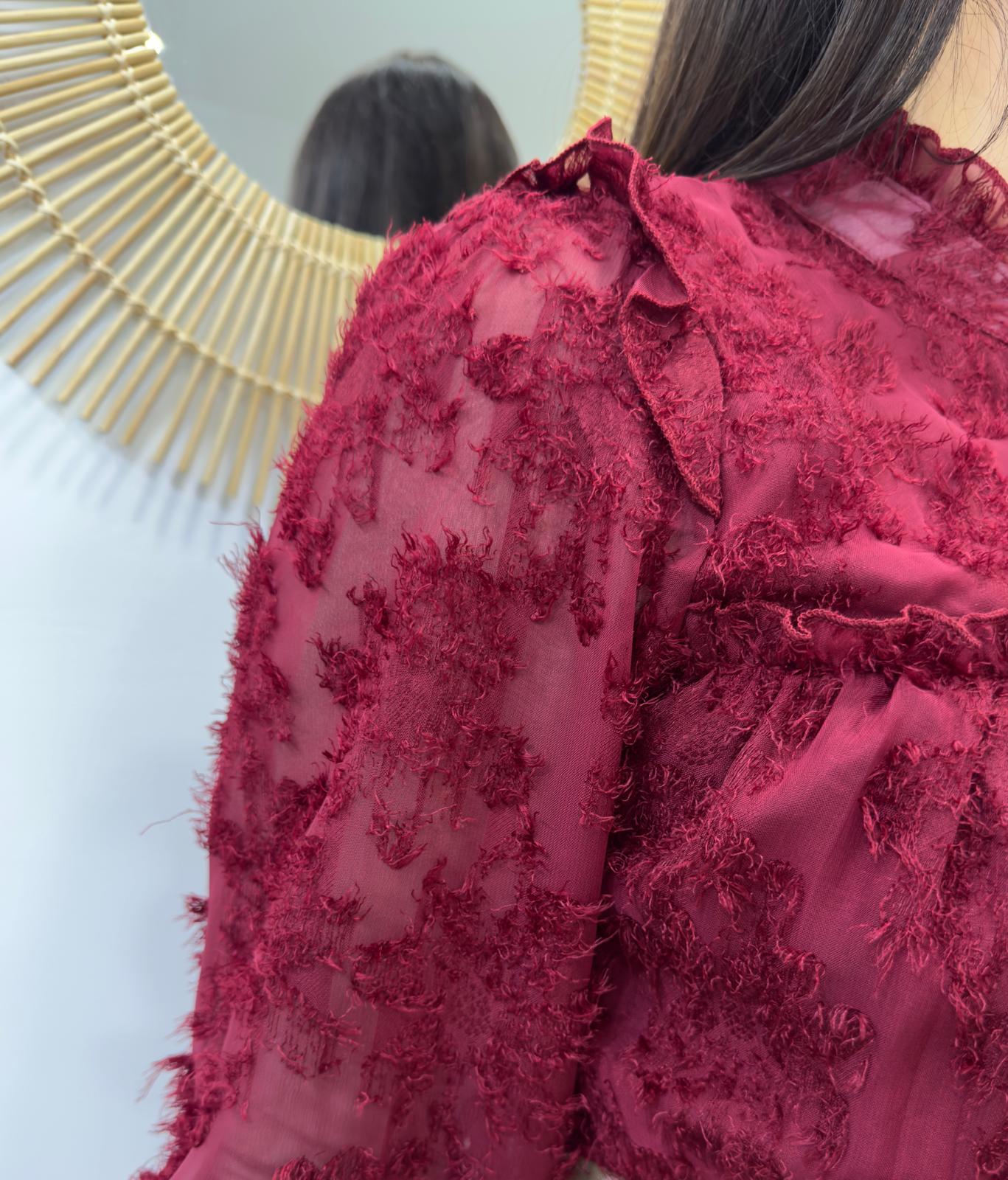 VESTIDO ESTAMPADO BORDADOS