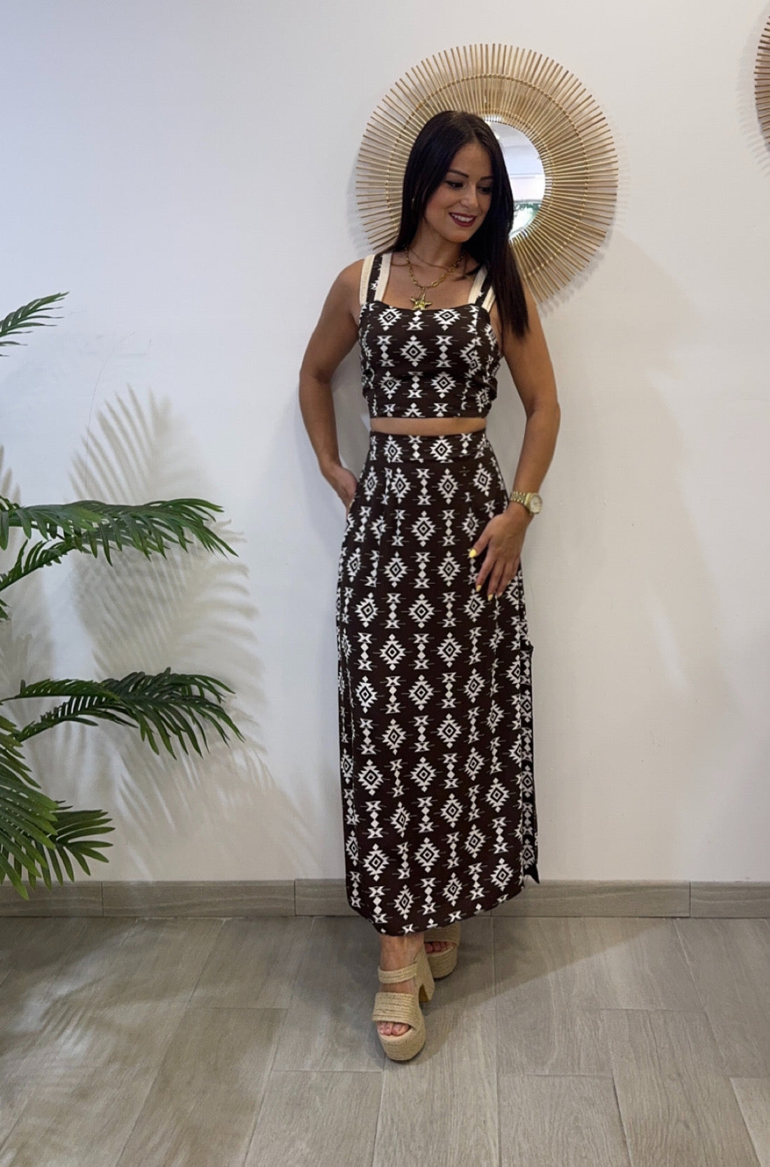 CONJUNTO ESTELA MARRÓN