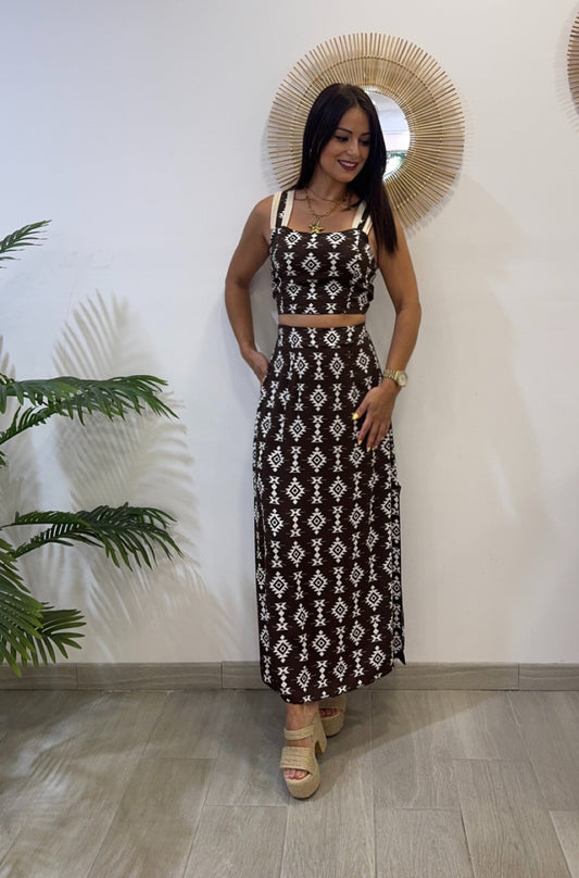 CONJUNTO ESTELA MARRÓN