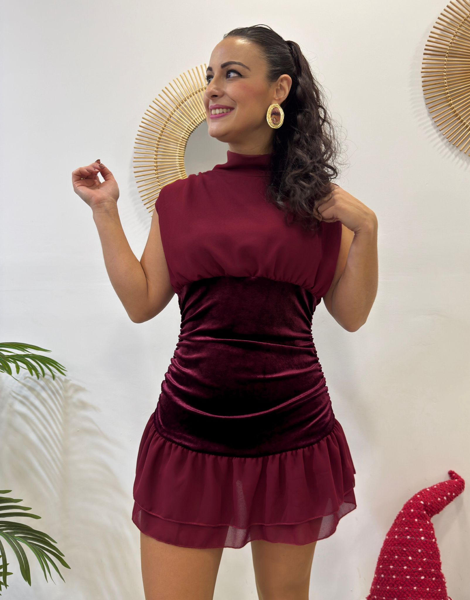 VESTIDO/ MONO COMBINADO TERCIOPELO - Lolitas